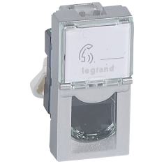  RJ45 C6 UTP MOSAIC 1 M ALU 