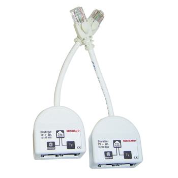  DOUBLEURS RJ45 TV/ETH MEGABIT 