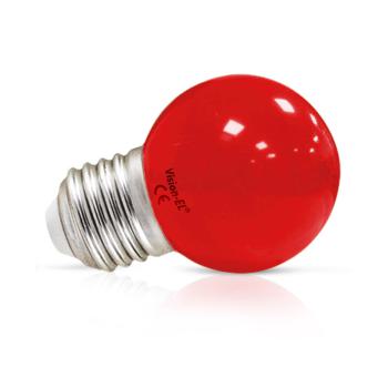  LED 1 W BULB E27 ROUGE BLI X2 