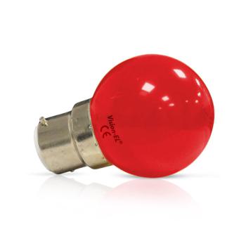  LED 1 W BULB B22 ROUGE BLI X2 