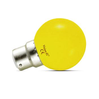  LED 1 W BULB B22 JAUNE BLI X2 