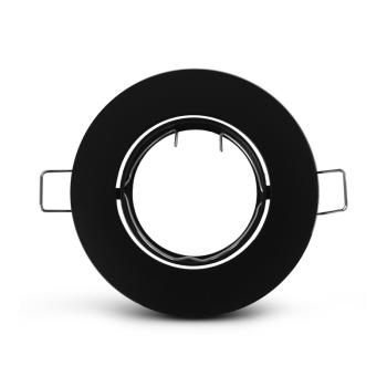  SUPPORT SPOT ROND NOIR 92 mm 