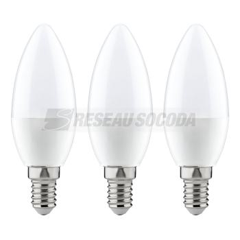  Pack de 3 LED Flamme 4W E14 