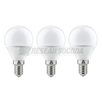  Pack 3 sphr. LED 4W E14 