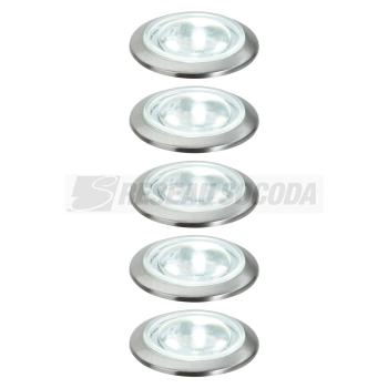  Mini encastrs LED rond 5x0,5w 