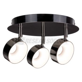  Spot Funnel 3x6W chrome noir 