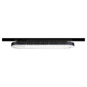  Panneau URail LED 1x7W Noir 