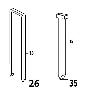  RAC/A20 AGRAFES 20MM X 1000PCS 