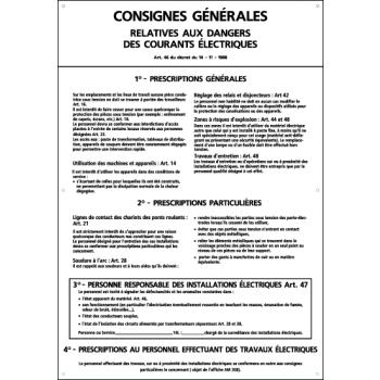  SIG105 PLAQUE CONSIGNES GEN 