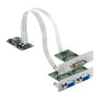  Interface mini PCIE 2VGA 