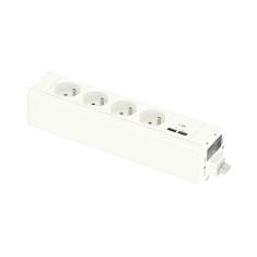  Module M 4PC+USB A+C - Blanc 