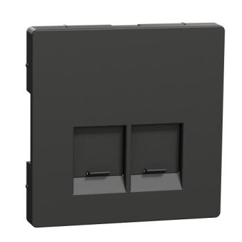  Enjo simple RJ45x2 anthracite 