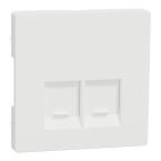  Enjo simple RJ45x2 blanc mat 