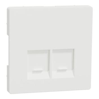  Enjo simple RJ45x2 blanc mat 