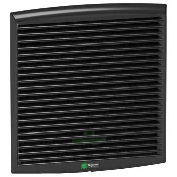  Grille ext.125x125 RAL9005 