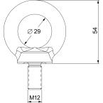  4 ANNEAU LEVAG.ARM.SM M12 