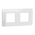  Plaque finition Alu/Blanc 2P 