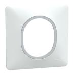  Plaque 1 poste Blanc Argent C 