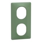  Plaque 2 post Vert 71mm Vert F 