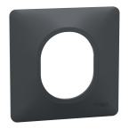  Plaque 1 poste Anthracite 