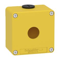  Boitier vide jaune 1 trou 22mm 