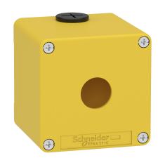  Boitier vide jaune 1 trou 22mm 