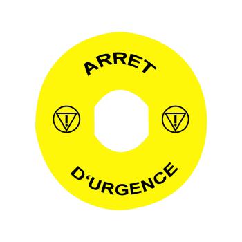  ETIQUETTE ARRET URGENCE 