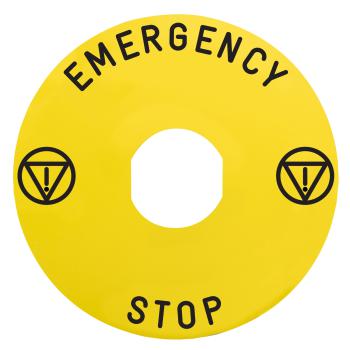  60 jaune EMERGENCY STOP AUlum 