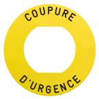  ETIQUETTE COUPURE URGENCE 