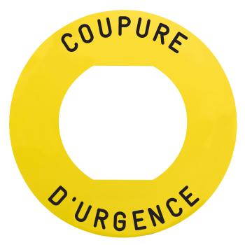  ETIQUETTE COUPURE URGENCE 