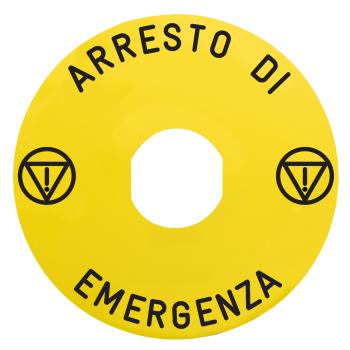  ETIQUETTE ARRESTO DI EMER 