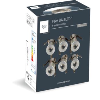  Pack x6 BALI LED 1 al bleu 