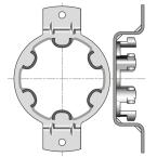  Support d50 omega entraxe 90 