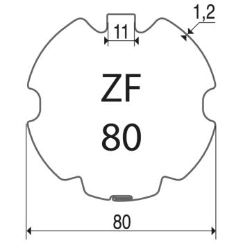  Roue+couronne lt60 - zf80 x1 