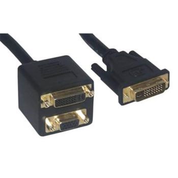  CORDON ECLATEUR DVI-> DVI+VGA 