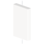  Embout fermeture blanc 60x100 