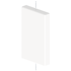  Embout fermeture blanc 60x100 