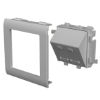  Plast.inclin RJ45 Coul.Alu 65 