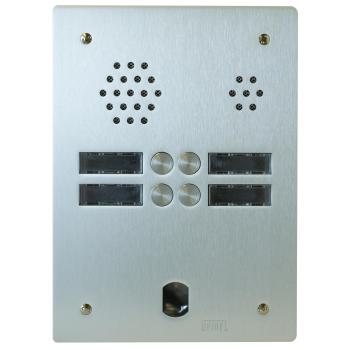  Plaque Audio Alu 2R 4Bp 2Voice 