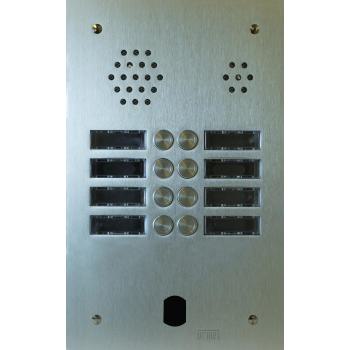  Plaque Audio Alu 2R 8Bp 2Voice 