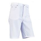  B2CPJ Bermuda jean's blanc 