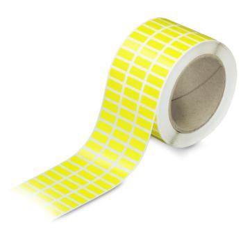  Etiquettes PET Jaunes 20x8mm 3 