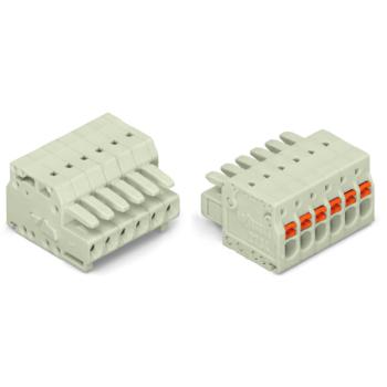  Connect fem 3,5mm pi/2-pol/gri 