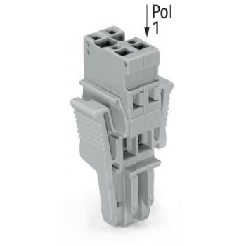  Connecteur femelle 1C, 3 ples 