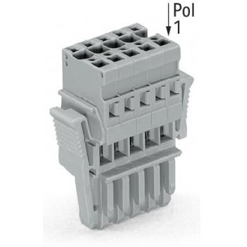  Connecteur femelle 1C, 12 ple 