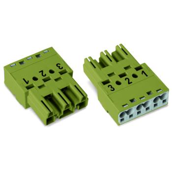  Connecteur 3 ples, vert clair 