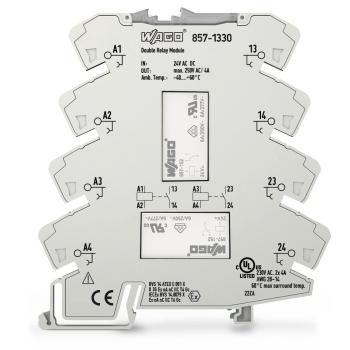  2relais a/1T/24v/250vac/6a/gri 